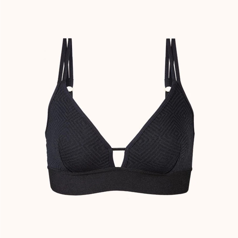 Lively Deco Mesh Bralette Black